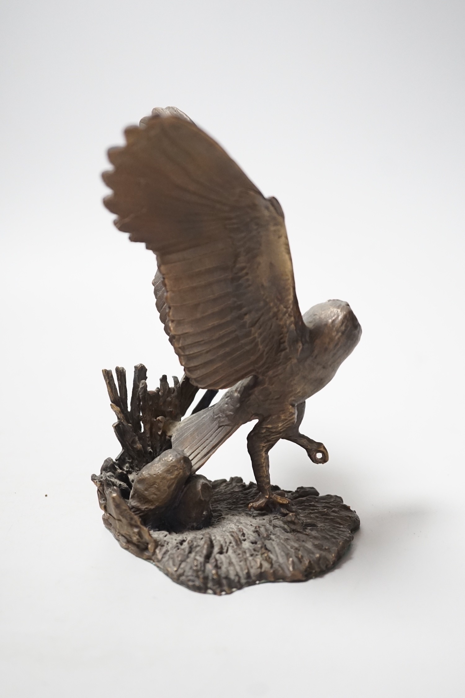 Paul Eaton - a limited edition bronze owl, signed and dated ‘91. Numbered 013. 16.5cm